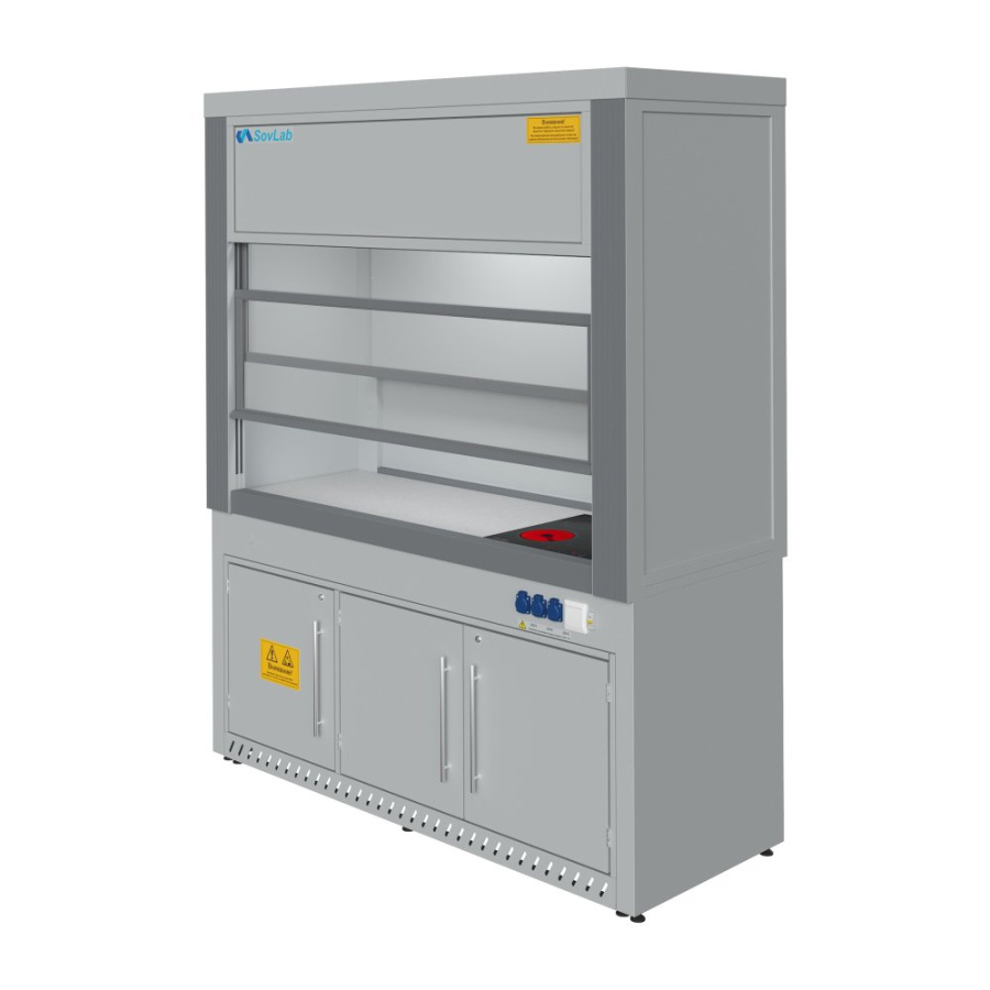 Шкаф вытяжной с нагрев. поверх. Моd. 1800 ШВНП