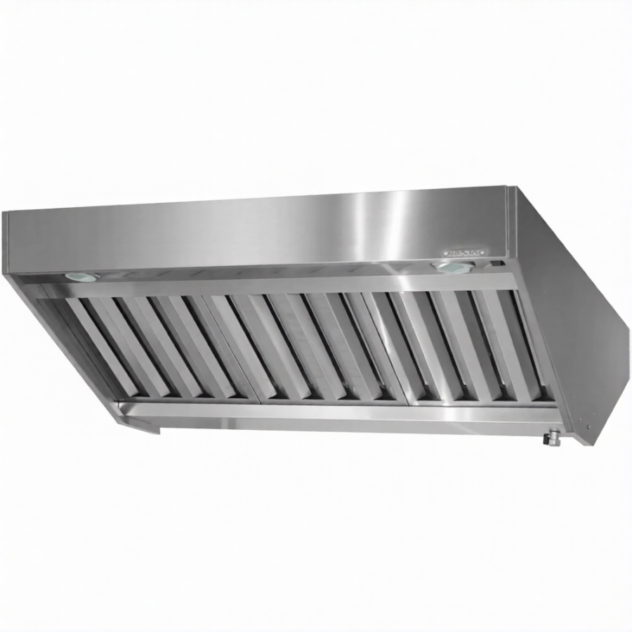 Зонт вытяжной полуоткрытый ЗВПб 400х1500х1600 «Base» островной (к-т светильников)