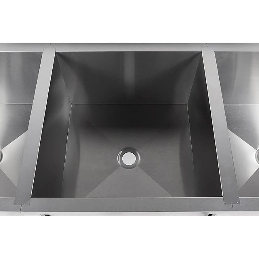 Ванна моечная трехсекционная с бортом ВМС-3/7-Б-ЭН