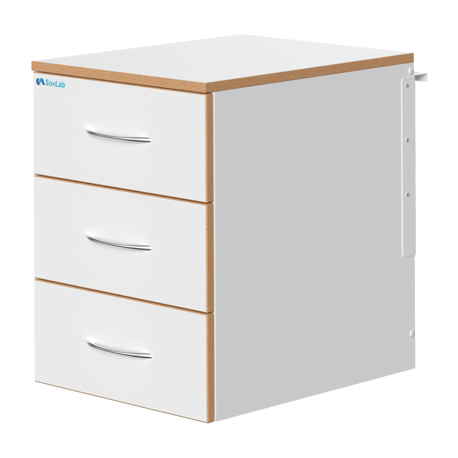 Тумба подвесная низ. СОВЛАБ 400-3-ТЯпн