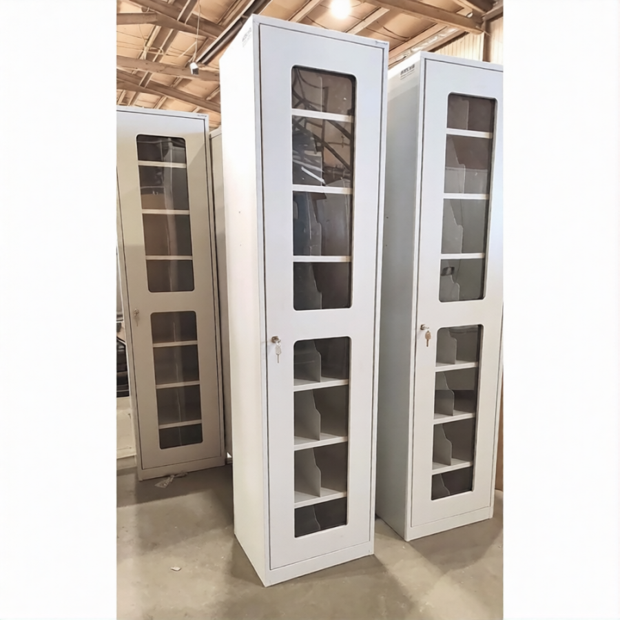 Шкаф для СИЗ на 16 противогазов ХПГ-16, дверца из акрилового стекла (1870х470х380)