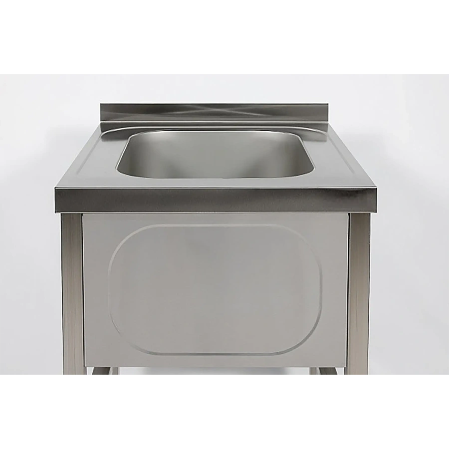 Ванна моечная односекционная цельнотянутая с бортом ВМЦ-1/6/6-Б