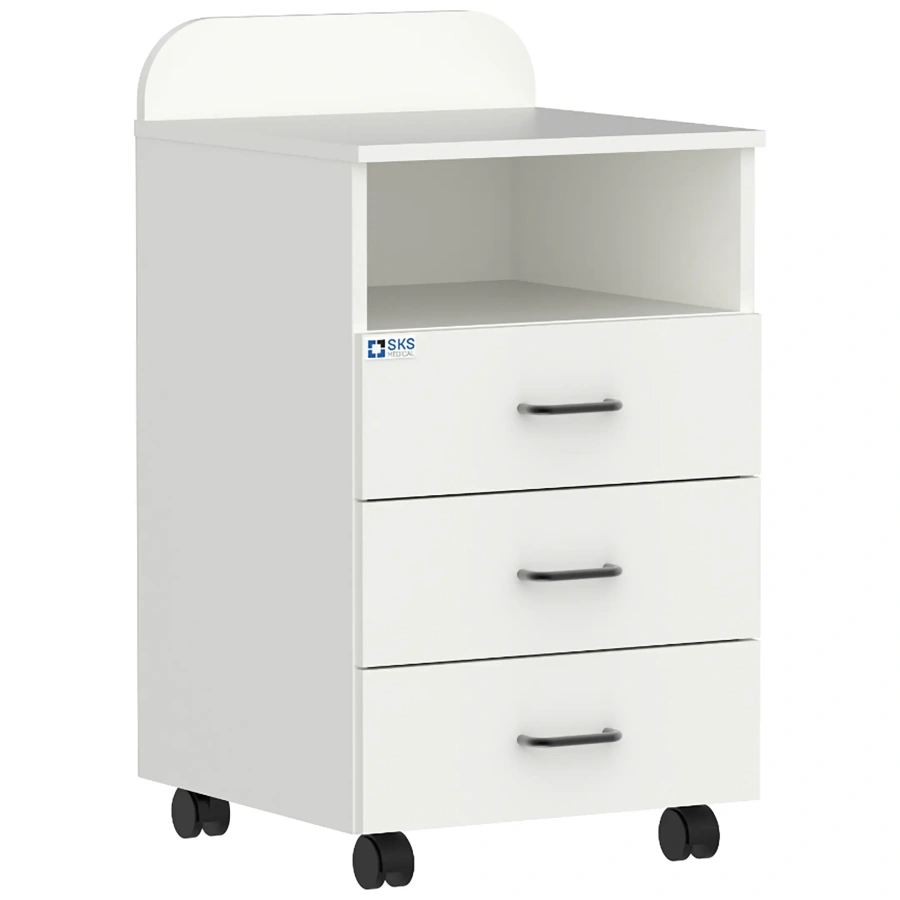 Тумба прикроватная с бортом WHITE LITE 8