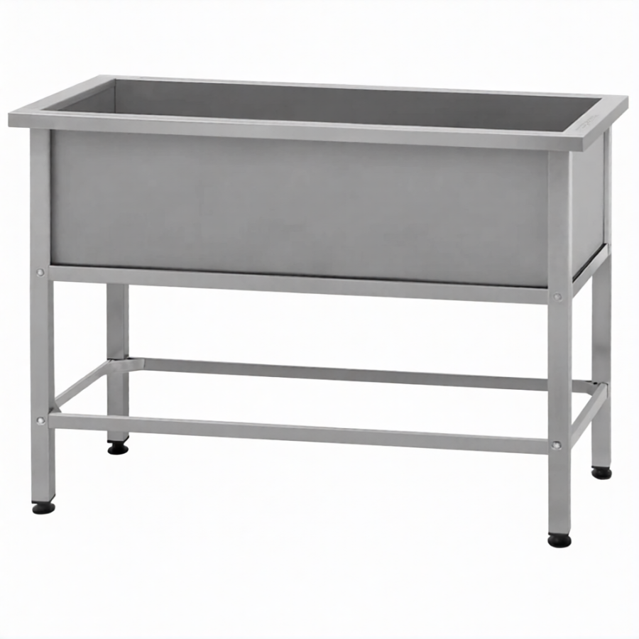 Ванна моечная ВМСн 1010 (860х1010х530)  1 м/о 350х910х430 (ножка проф., тр. 40х40)